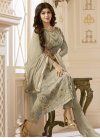 Ayesha Takia Faux Georgette Embroidered Work Pant Style Straight Salwar Suit - 1
