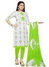 Cotton Abstract Print Work Trendy Straight Salwar Suit - 1