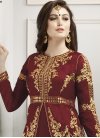 Arresting Embroidered Work Jacket Style Suit For Festival - 1