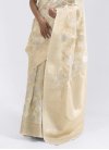 Woven Work Linen Traditional Designer Saree - 1