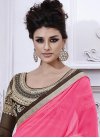 Intrinsic Embroidered Work Faux Georgette Classic Designer Saree For Ceremonial - 1