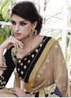 Embroidered Work Faux Georgette Contemporary Style Saree For Ceremonial - 1