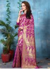 Banarasi Silk Thread Work Contemporary Saree - 1
