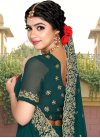 Georgette Embroidered Work Traditional Saree - 1