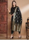 Woven Work Jacquard Silk Readymade Salwar Kameez - 2