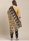 Cotton Black and Brown Readymade Salwar Suit - 1