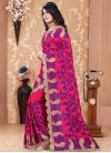Embroidered Work Pure Georgette Contemporary Saree - 1