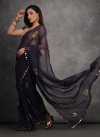 Faux Georgette Embroidered Work Traditional Designer Saree - 4