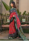 Dola Silk Green and Red Traditional Designer Saree - 1