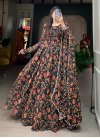 Faux Georgette Readymade Long Length Gown - 1