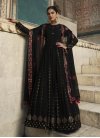 Faux Georgette Sequins Work Floor Length Trendy Gown - 1