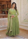 Faux Georgette Embroidered Work Readymade Designer Gown - 3
