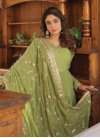 Faux Georgette Embroidered Work Readymade Designer Gown - 1