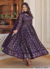 Faux Georgette Embroidered Work Readymade Classic Gown - 1