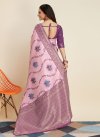 Pink and Purple Designer Contemporary Style Saree - 1