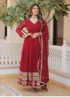 Faux Georgette Readymade Classic Gown For Festival - 3