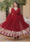 Faux Georgette Readymade Classic Gown For Festival - 1