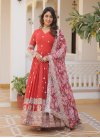 Faux Georgette Readymade Trendy Gown For Festival - 3