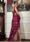 Silk Blend Trendy Classic Saree For Casual - 2