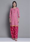 Cotton Blend Readymade Designer Salwar Suit - 1