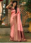 Woven Work Kanjivaram Silk Traditional Designer Saree For Ceremonial - 3