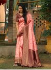 Woven Work Kanjivaram Silk Traditional Designer Saree For Ceremonial - 4