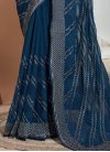 Embroidered Work Fancy Fabric Traditional Designer Saree - 2