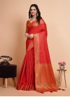 Woven Work Designer Contemporary Style Saree For Casual - 3