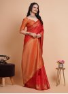 Woven Work Designer Contemporary Style Saree For Casual - 1