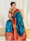 Art Silk Woven Work Traditional Designer Saree - 4