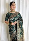 Woven Work Designer Contemporary Style Saree For Casual - 4