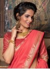 Woven Work Linen Traditional Designer Saree For Casual - 1