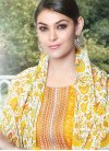 Entrancing Mustard Palazzo Suit For Festival - 1