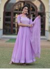 Georgette Readymade Floor Length Gown For Festival - 3