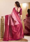 Pink and Rose Pink Kanjivaram Silk Trendy Classic Saree - 3