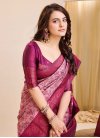 Pink and Rose Pink Kanjivaram Silk Trendy Classic Saree - 4