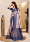 Woven Work Kanjivaram Silk Designer Contemporary Saree - 1
