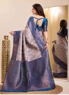 Woven Work Kanjivaram Silk Designer Contemporary Saree - 4
