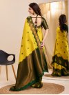 Green and Yellow Designer Traditional Saree - 4