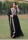 Embroidered Work Georgette Readymade Classic Gown - 3