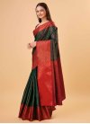 Green and Red Art Silk Trendy Classic Saree - 2