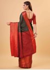 Green and Red Art Silk Trendy Classic Saree - 4