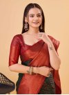 Green and Red Art Silk Trendy Classic Saree - 1
