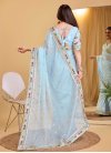 Embroidered Work Designer Contemporary Style Saree For Festival - 3