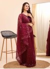 Embroidered Work Organza Trendy Classic Saree - 2