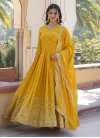 Georgette Readymade Floor Length Gown For Ceremonial - 3