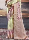Mint Green and Pink Designer Contemporary Style Saree For Festival - 2