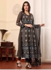 Embroidered Work Georgette Designer Straight Salwar Suit - 2