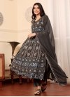 Embroidered Work Georgette Designer Straight Salwar Suit - 1