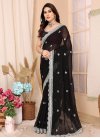 Faux Chiffon Embroidered Work Designer Traditional Saree - 3